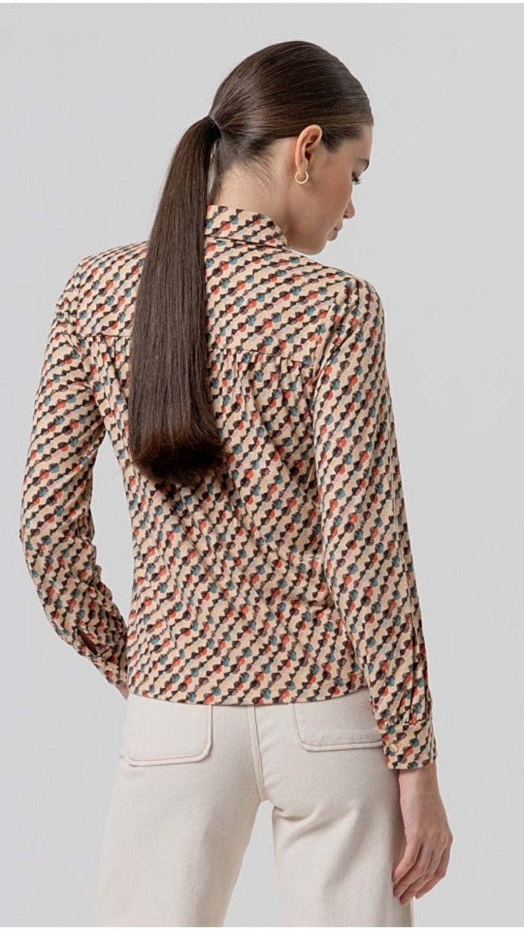 Camisa Surkana de estampado geométrico Crudo | imagen 3