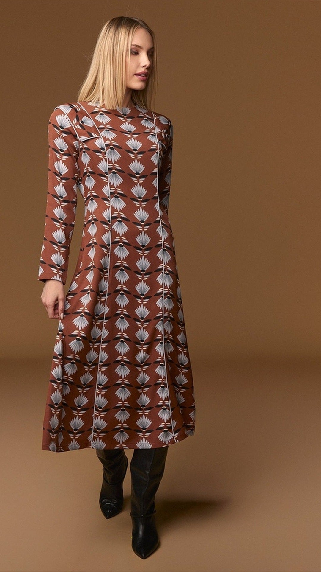 Wimbledon Dress de Minueto, vestido estampado, vista lateral